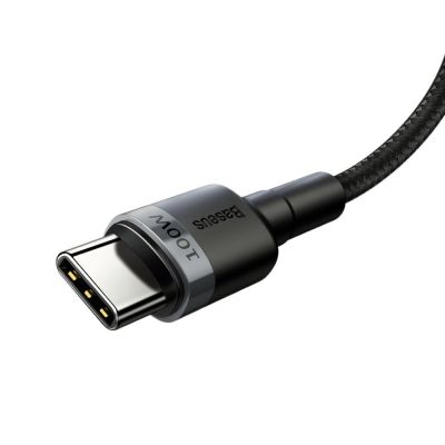 3. Baseus CATKLF-ALG1 USB-C – USB-C PD QC-Kabel 100 W 5 A 2 m – grau