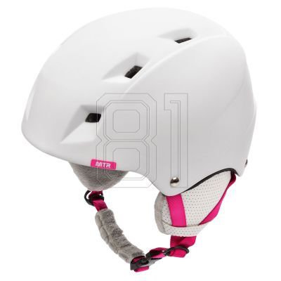 33. Meteor Kiona Skihelm Weiß/Rosa 24850-24852