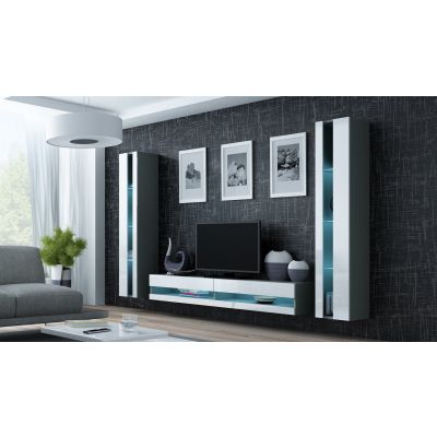 3. VIGO NEW 180/40/30 Regal, grau/weiß glänzend