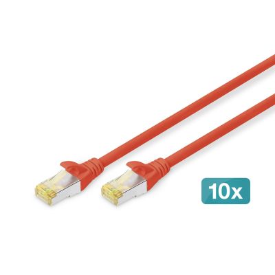 Digitus CAT 6A S/FTP Patchkabel, 10er-Pack