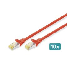 Digitus CAT 6A S/FTP Patchkabel, 10er-Pack