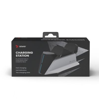4. SAVIO GCS-01 LADESTATION FÜR PS5 PAD, USB