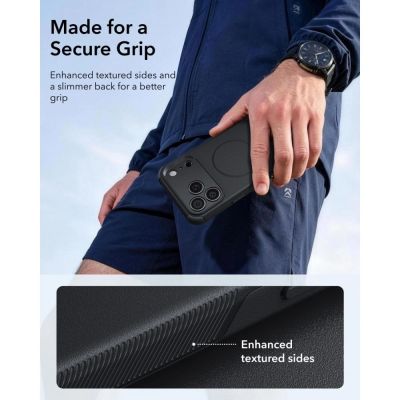 5. ESR Cyber ​​Tough MagSafe Hülle für iPhone 18 Pro / 17 Pro – Schwarz