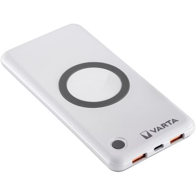 8. Varta 57913 Lithium-Polymer (LiPo) 10000 mAh Kabelloses Laden Weiß