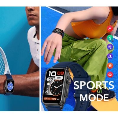 6. Damen-Smartwatch RUBICON RNCF06 Schwarz SMARUB222