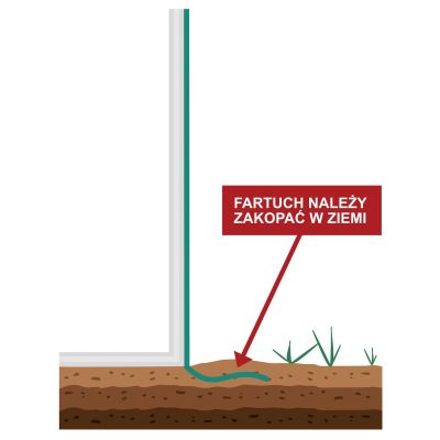 46. Gewächshaus-Gartentunnel 200 x 300 x 200 cm, PE-Konstruktion, weißer Stahl