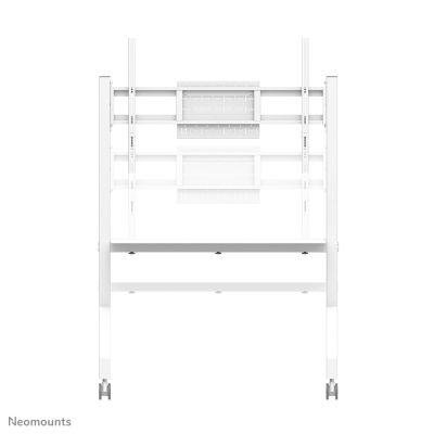 4. Neomounts FL50-525WH1 Multimedia-Ständer, weißer Multimedia-Wagen für Flachbildschirme