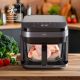 22. ELDOM FETTFREIE FRITTEUSE FR500 5,5 L 1200W GLASBEHÄLTER, GRILLEN, SILIKONPLATTE, 8 PROGRAMME, TEMPERATURREGELUNG.