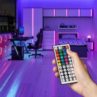 Vention Silikon-Neon-LED-Streifen mit IR-Fernbedienung, USB-5V-Netzteil, 2 m