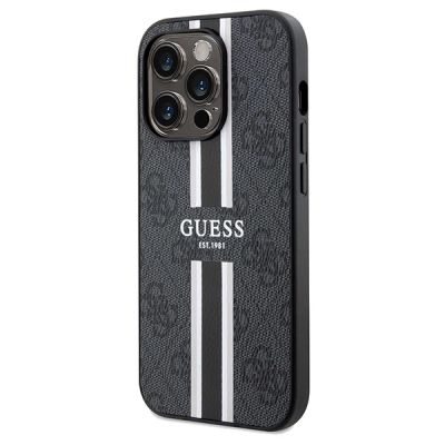2. Guess 4G Printed Stripes MagSafe-Hülle für iPhone 15 Pro Max – Schwarz