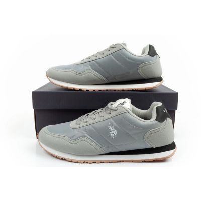 10. US Polo Assn Sportschuhe, Sneaker für Herren, modisch, bequem, grau