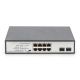 9. Digitus Unmanaged Desktop-Netzwerk-Switch, 8x RJ45 Gbit/s (davon 6x PoE) + 2x SFP, PoE++, max. 180 W