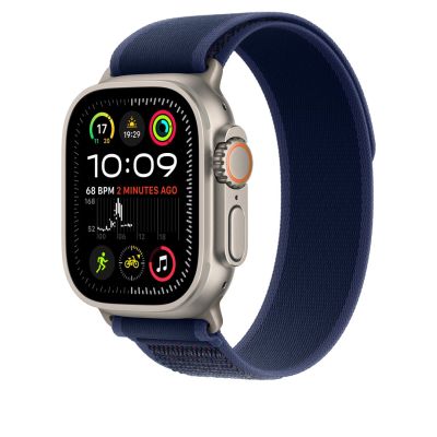 2. Apple MXTT3ZM/A 49 mm Armband in Blau, 160 Schlaufen, Größe S/M, Titan-Finish