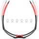 6. Rockbros SP216BK Photochrome UV400-Fahrradbrille, Schwarz und Rot
