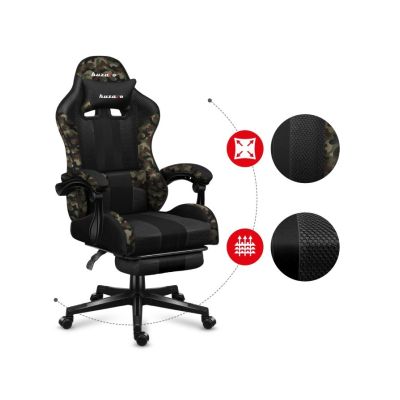 39. Huzaro Force 4.7 Camo Mesh Gaming-Stuhl