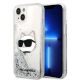 Karl Lagerfeld KLHCP14MLNHCCS iPhone 14 Plus 6,7" Silber/Silber Hardcase Glitter Choupette Head