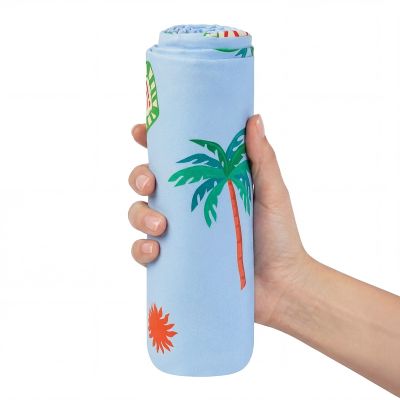 5. Schnelltrocknendes Kinder-Poncho-Handtuch mit Kapuze Spokey PALMS
