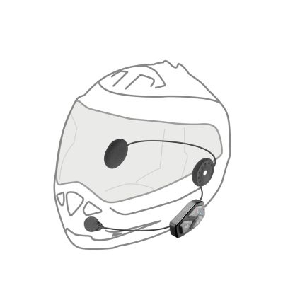 4. INTERPHONE U-COM 3 Motorrad-Intercom, Set für 2 Helme