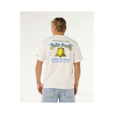 2. Herren RIP CURL Bells Pro 26 Bell Logo T-Shirt Weiß