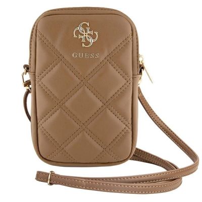 2. Guess Zip Quilted 4G Tasche – braun