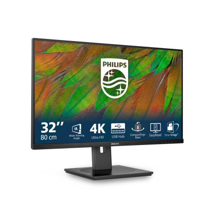 29. Philips 3000er Serie 32B1N3800/00 Computermonitor 81,3 cm (32 Zoll) 3840 x 2160 Pixel 4K Ultra HD LCD Schwarz