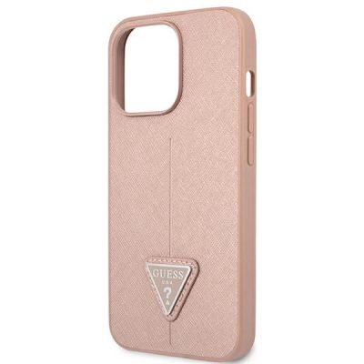 6. Guess GUHCP13LPSATLP iPhone 13 Pro / 13 6.1" pink/pink Hardcase SaffianoTriangle Logo