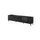 ABETO TV-Schrank 200x42x52 schwarz/glänzend schwarz