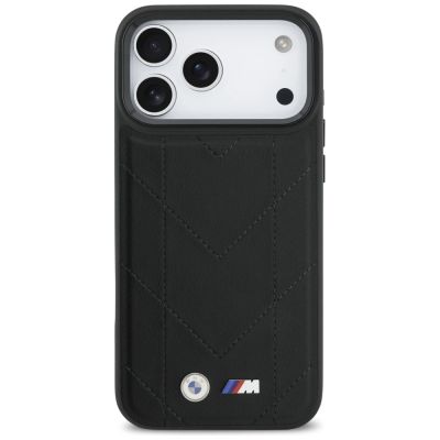 3. BMW M Quilted Logo MagSafe Case für iPhone 17 Pro Max – Schwarz