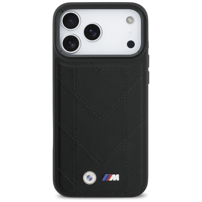3. BMW M Quilted Logo MagSafe Case für iPhone 17 Pro Max – Schwarz