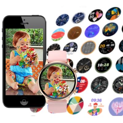 4. Damen-Smartwatch RUBICON RNCF09 Roségold/Pink SMARUB234