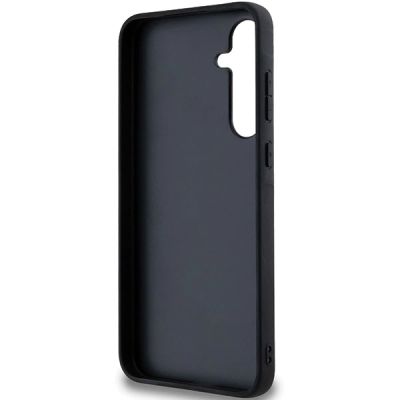 7. Karl Lagerfeld Fixed Glitter Ikonik Logo Metal Pin Hülle für Samsung Galaxy A35 – Schwarz