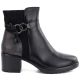 7. Gefütterte Damen-Ankle-Boots mit Blockabsatz, schwarz, Potocki SZ12873