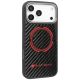 2. Audi RSQ Carbon Fiber Sport Red Circle MagSafe Case für iPhone 17 Pro Max – Schwarz