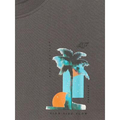 6. Herren-T-Shirt mit Aufdruck, regulär, Größe 4F 4FRSS26TTSHM4301-22S