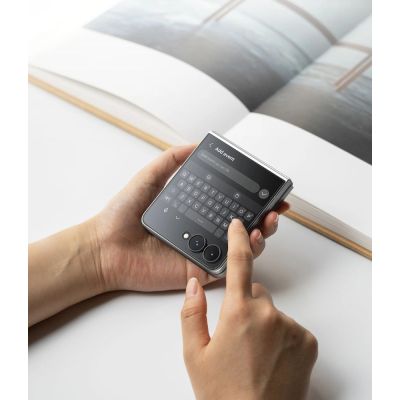 6. Ringke Cover Display Pro 2er-Pack Schutzglas für Samsung Galaxy Z Flip 8
