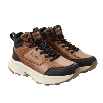 6. Lee Cooper Herren Winter-Sneaker braune Stiefeletten