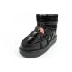 3. D.Franklin Damen Schneestiefel Winter Modische Isolierte Stiefeletten Schwarz
