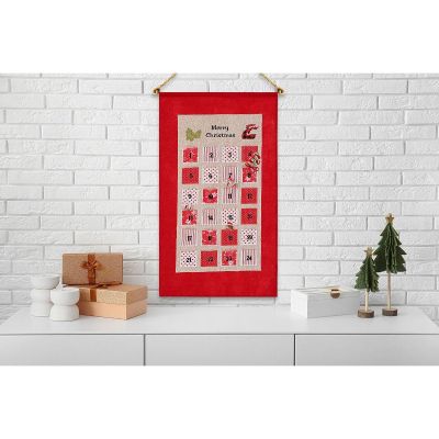 11. Adventskalender 56x87cm Rot