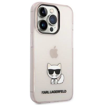 4. Karl Lagerfeld Choupette Schutzhülle für iPhone 14 Pro Max – Pink