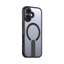 Hybrid Armor X Hülle für iPhone 17 mit MagSafe-kompatiblem Ständer - Schwarz