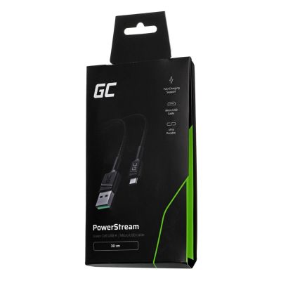 3. GREEN CELL KABGC23 GC POWERSTREAM KABEL USB-A - MICRO-USB 30CM, SCHNELLLADEN ULTRA CHARGE, QC 3.0