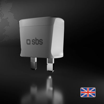 3. SBS UK Reiseadapter – Universal – Weiß
