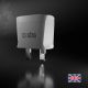 3. SBS UK Reiseadapter – Universal – Weiß