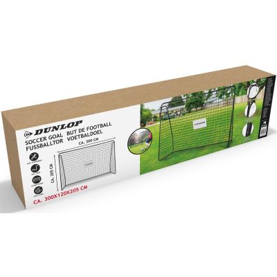 2. Fußballtor mit Netz 300x205x120cm Dunlop
