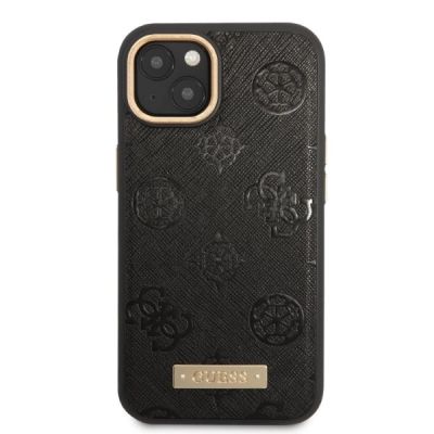 3. Guess GUHMP13MSAPSTK iPhone 13 6.1" schwarz/schwarz Hardcase Peony Logo Plate MagSafe
