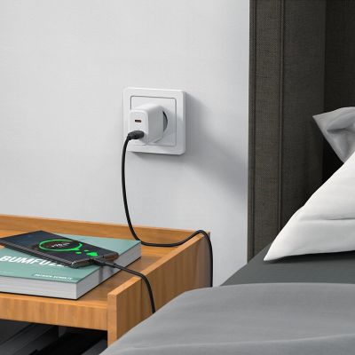 7. Acefast Wandladegerät USB Typ C / USB 20W, PPS, PD, QC 3.0, AFC, FCP weiß (A25 weiß)