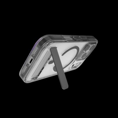 2. ZAGG Santa Cruz Snap KS MagSafe Hülle mit Ständer für iPhone 17 Pro – Transparent und Schwarz