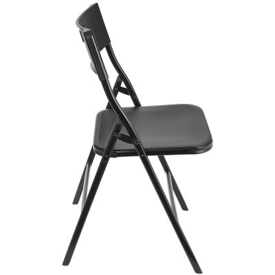 13. TOURISTEN-CATERING-SET, KLAPPTISCH 86,5 x 86,5 x 71 CM UND 4 SCHWARZE STÜHLE