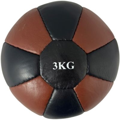6. Medizinball aus Naturleder MASTERS PL-NATURAL 5 kg