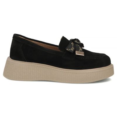 2. Schwarze Damen-Plateauschuhe aus Wildleder von Filippo (Modell DP8293)